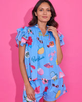 Alden Adair Mattie Top in Coastal Icon