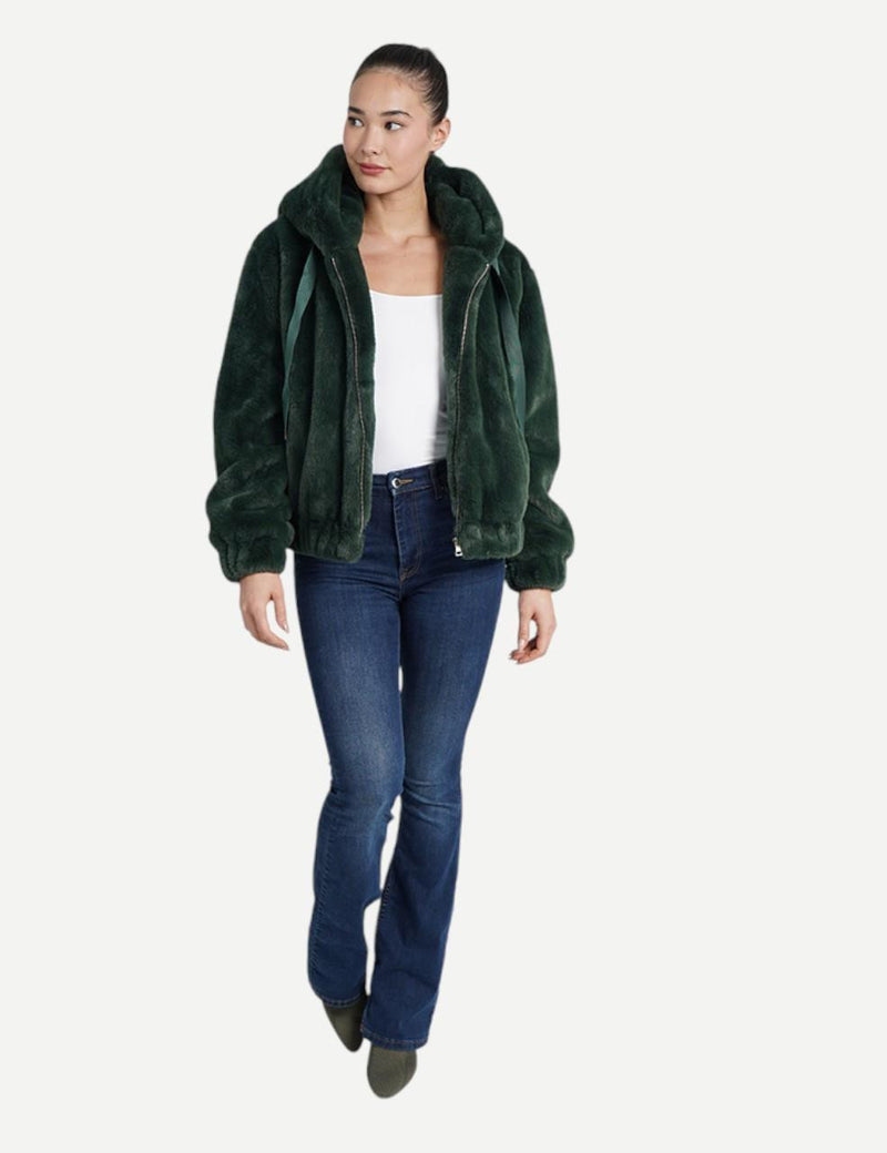 Emerald Faux Fur Sean Jacket