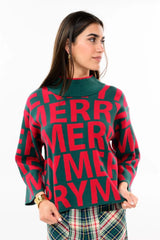 Merriest Sweater in Green and Red