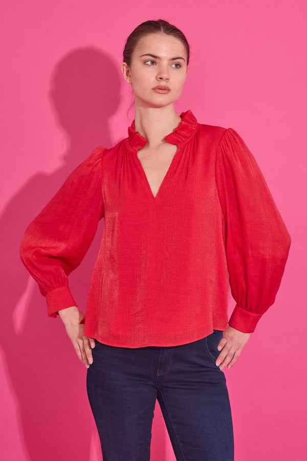 Alden Adair Phoebe Top in Lipstick