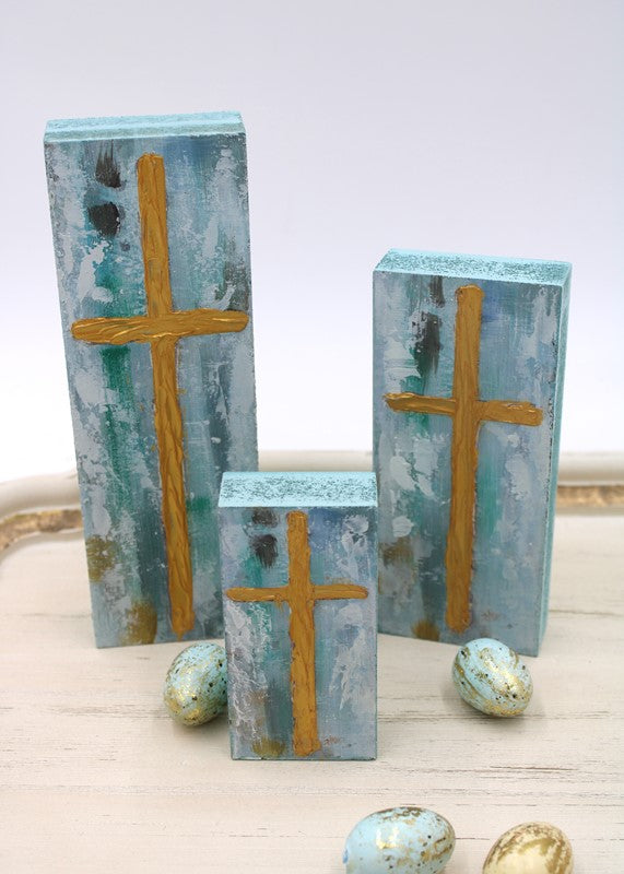 Wooden Cross Blocks (Three Size Options)