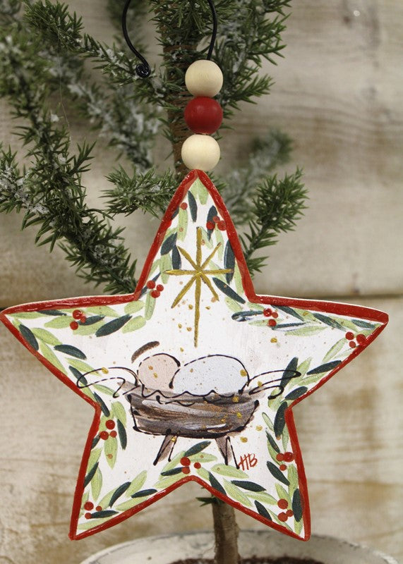 Wood Star Ornament