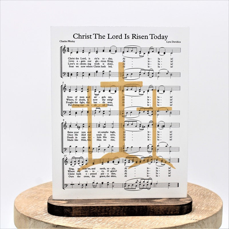 "Christ The Lord Is Risen Today" Wooden Decor