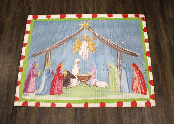 Nativity Bamboo Mat