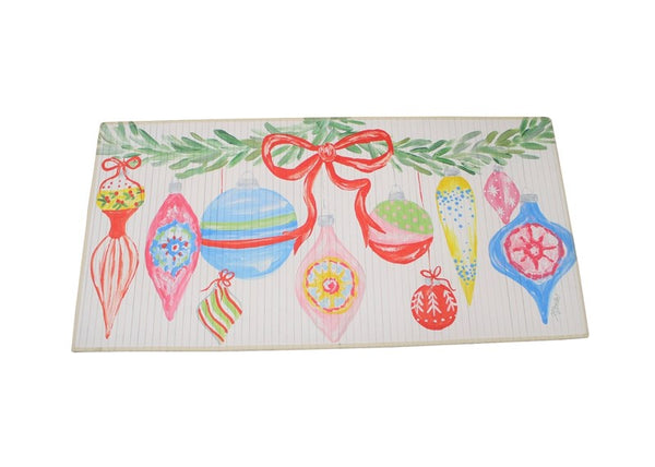 Ornament Garland Bamboo Runner Mat