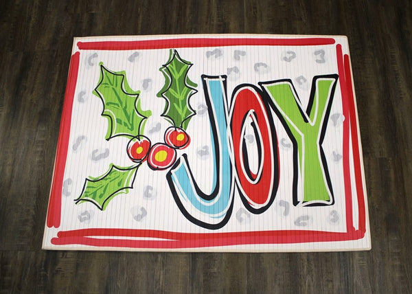 Joy Bamboo Mat with Holly