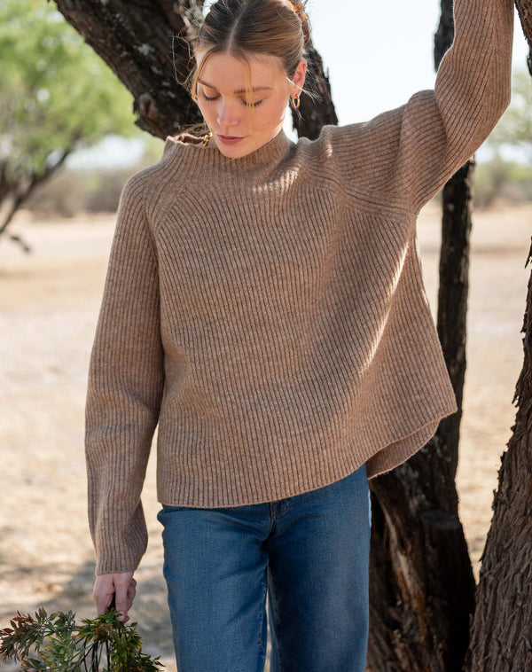 MERSEA Monograph Mockneck Sweater (Two Color Options)