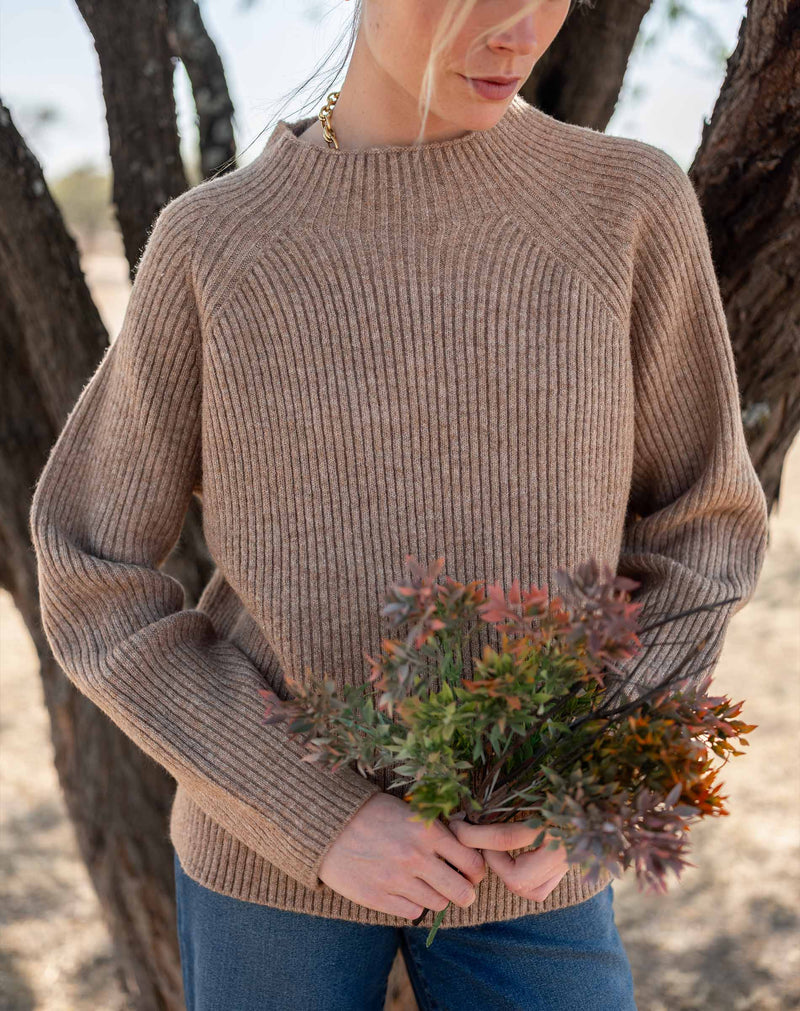 MERSEA Monograph Mockneck Sweater (Two Color Options)