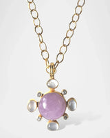 Kunzite and Mother of Pearl Pendant Enhancer Only