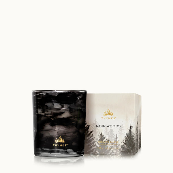 Thymes Noir Woods 6.5oz Box Candle