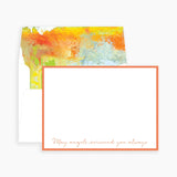 Anne Neilson "May Angels Surround You Always" Notecards (Choose Color!)
