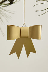 Perfect Bow Ornament in Gold