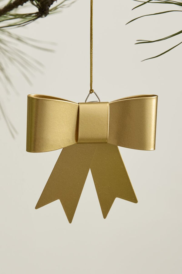 Perfect Bow Ornament in Gold