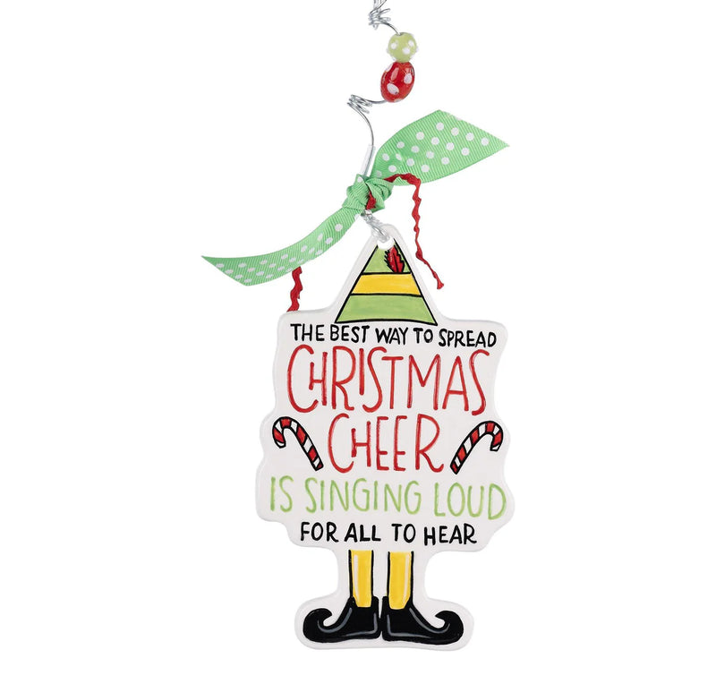 Elf Christmas Cheer Flat Ornament