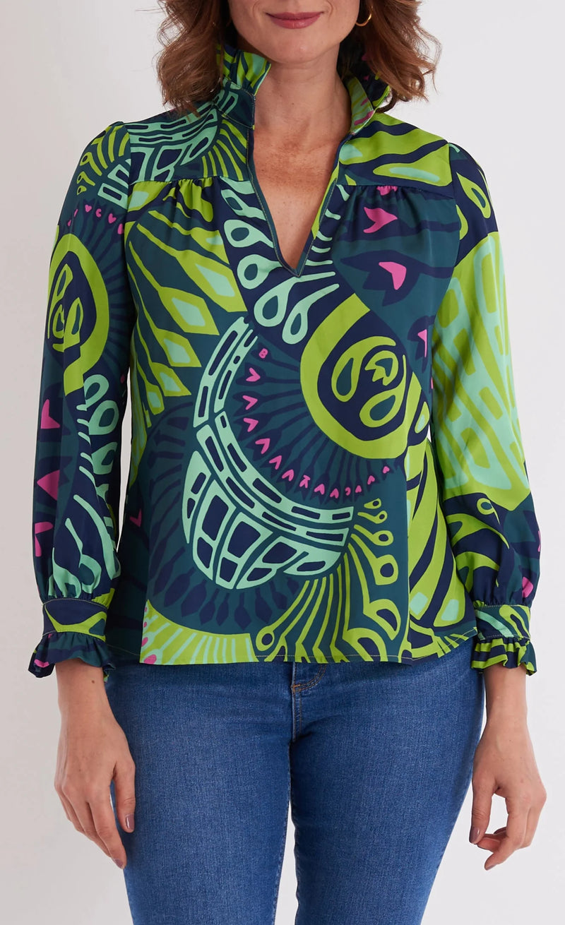 CK Bradley Aspen Blouse in Paddle Celadon