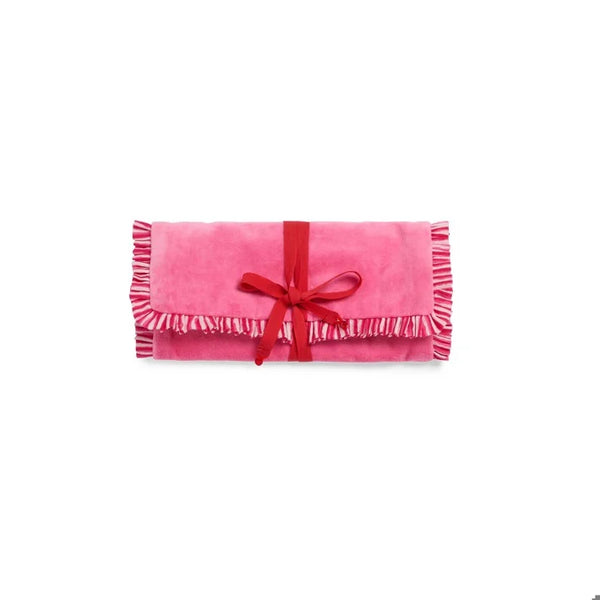 Elle Jewelry Roll (Pink or Red)