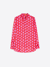 Vilagallo Anastasia Blouse in Rosa Geometric