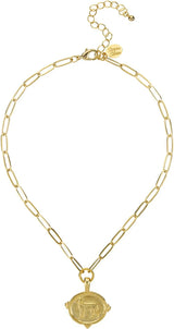 Retriever Paper Clip Chain Necklace - Susan Shaw