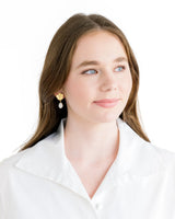 Susan Shaw Flower with Pearl Earrings