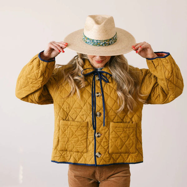 Reversible Stripe Stevie Quilted Jacket