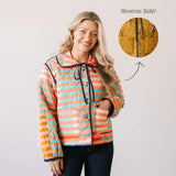Reversible Stripe Stevie Quilted Jacket