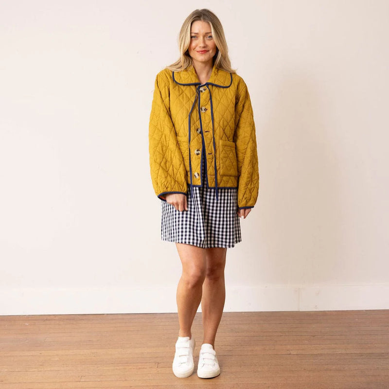 Reversible Stripe Stevie Quilted Jacket