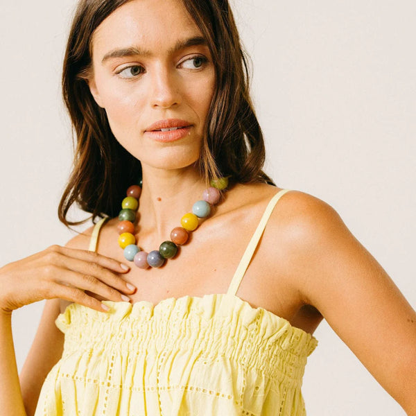 Smoky Rainbow Gumball Necklace