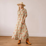 Wavy Stripe Oasis Dress