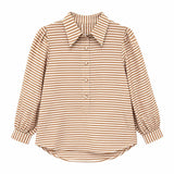 Maye Blouse in Khaki Stripe