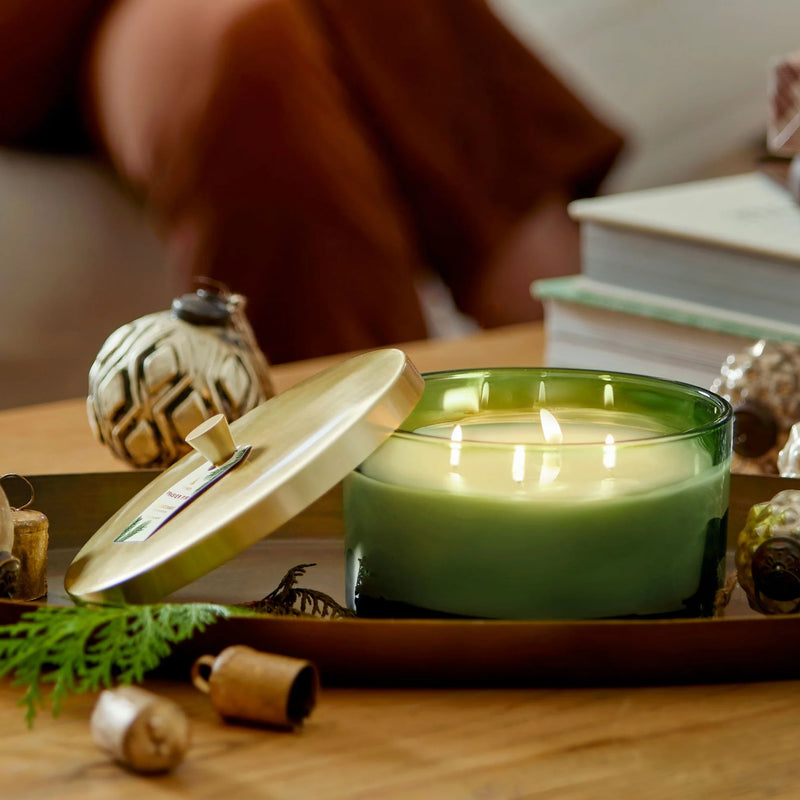 Thymes Frasier Fir Green 4 Wick Candle