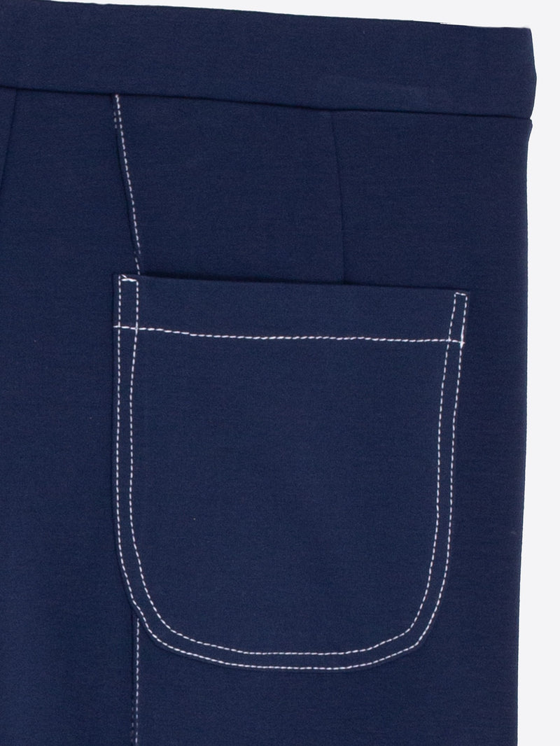 Vilagallo Bettina Trouser Pant in Punto Roma Blue