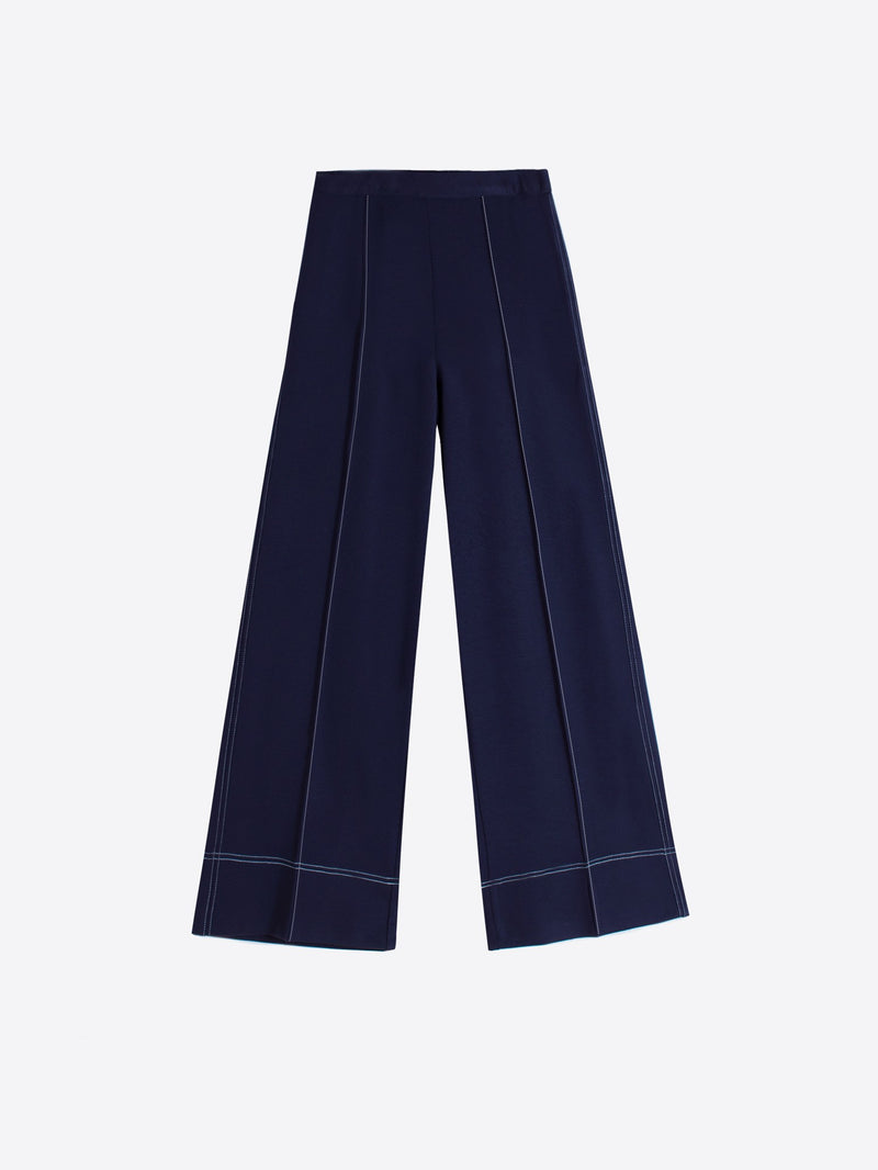 Vilagallo Bettina Trouser Pant in Punto Roma Blue