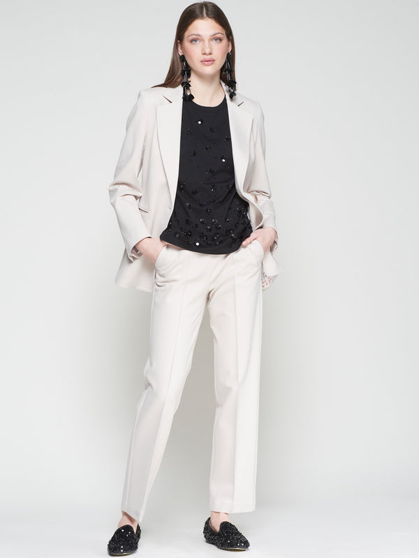 Vilagallo Pleated Sand Trouser