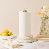 Mackenzie-Childs Mocha Check Paper Towel Holder