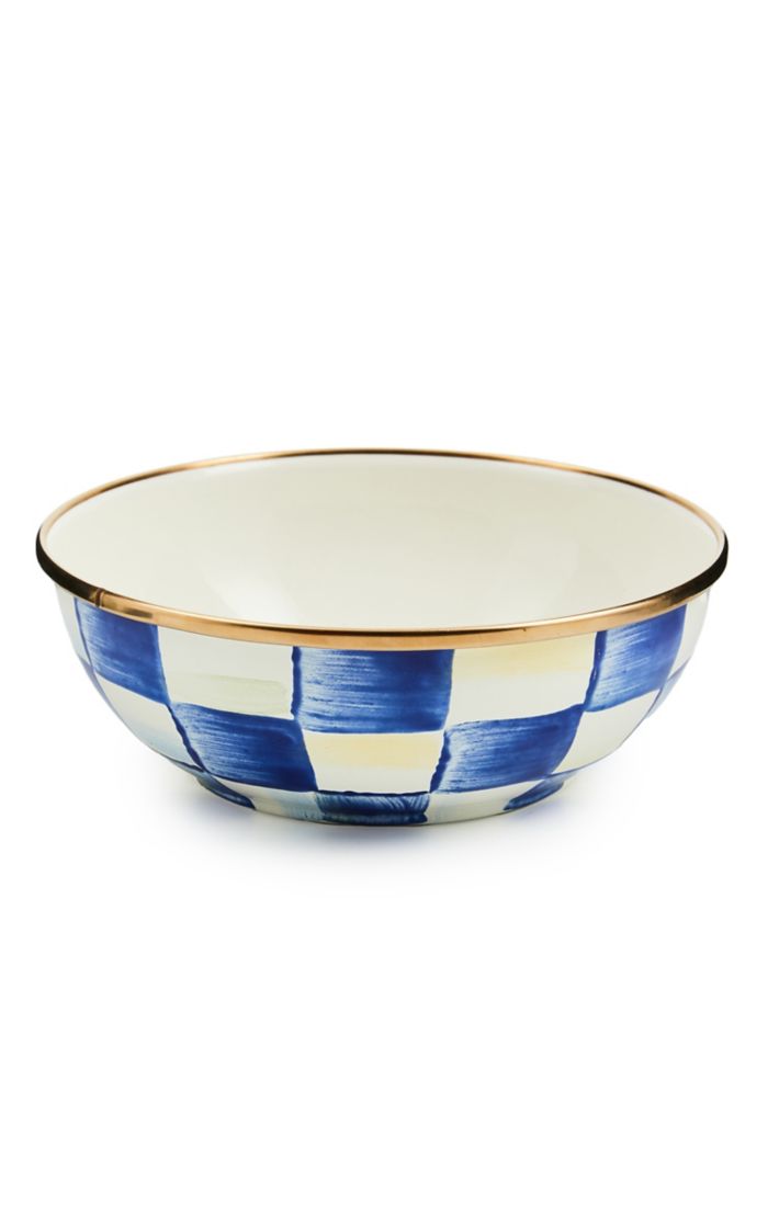 Mackenzie Childs Royal Check Everyday Bowl