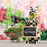 Mackenzie Childs Courtly Check Menu Rabbit