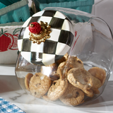 Mackenzie Childs Cookie jar with Courtly Check Lid