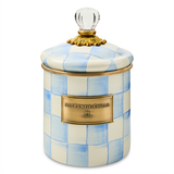 Mackenzie Check Sky Check Canister (Three Size Options)