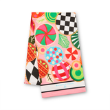 Mackenzie Childs Jolly Ornaments Printed Dish Towel