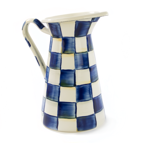 Mackenzie Childs Royal Check Medium Practical Pitcher