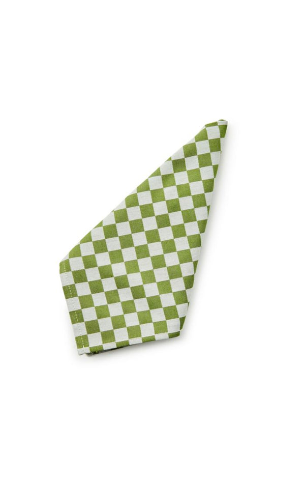 Mackenzie Childs Green Check Napkin (Set of 4)