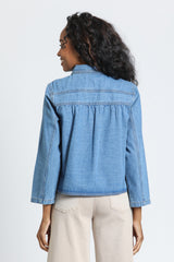 City Swing Jacket in Light Indigo
