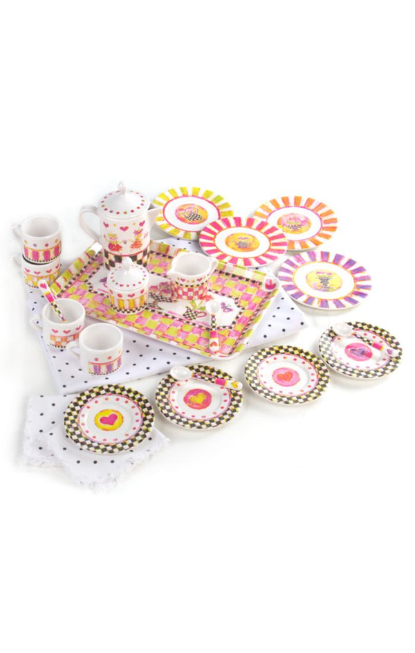 Mackenzie Childs Tea Party Tea Set