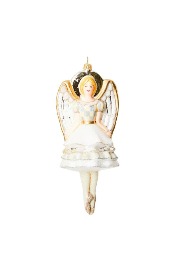 Mackenzie Childs Crystal Palace Angel Glass Ornament