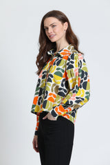 Citrus Multi Puff Sleeve Shirt