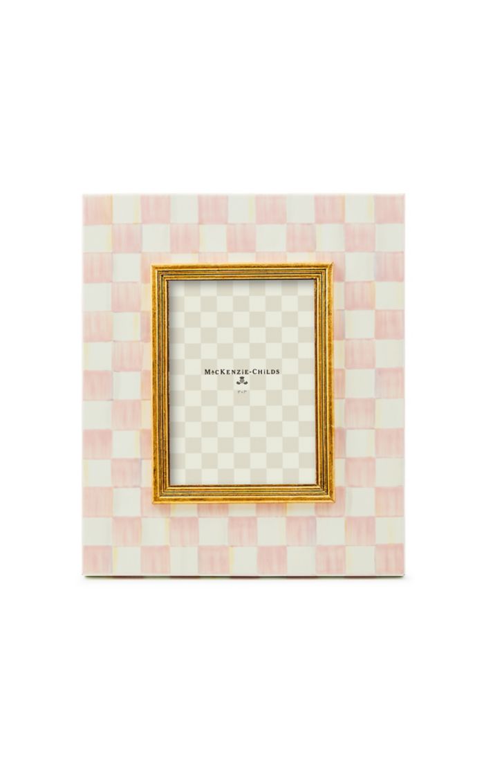 Mackenzie Childs Rosy Check 5" x 7" Frame