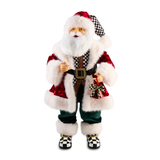 Mackenzie Childs Animated Courtly Fabric Santa