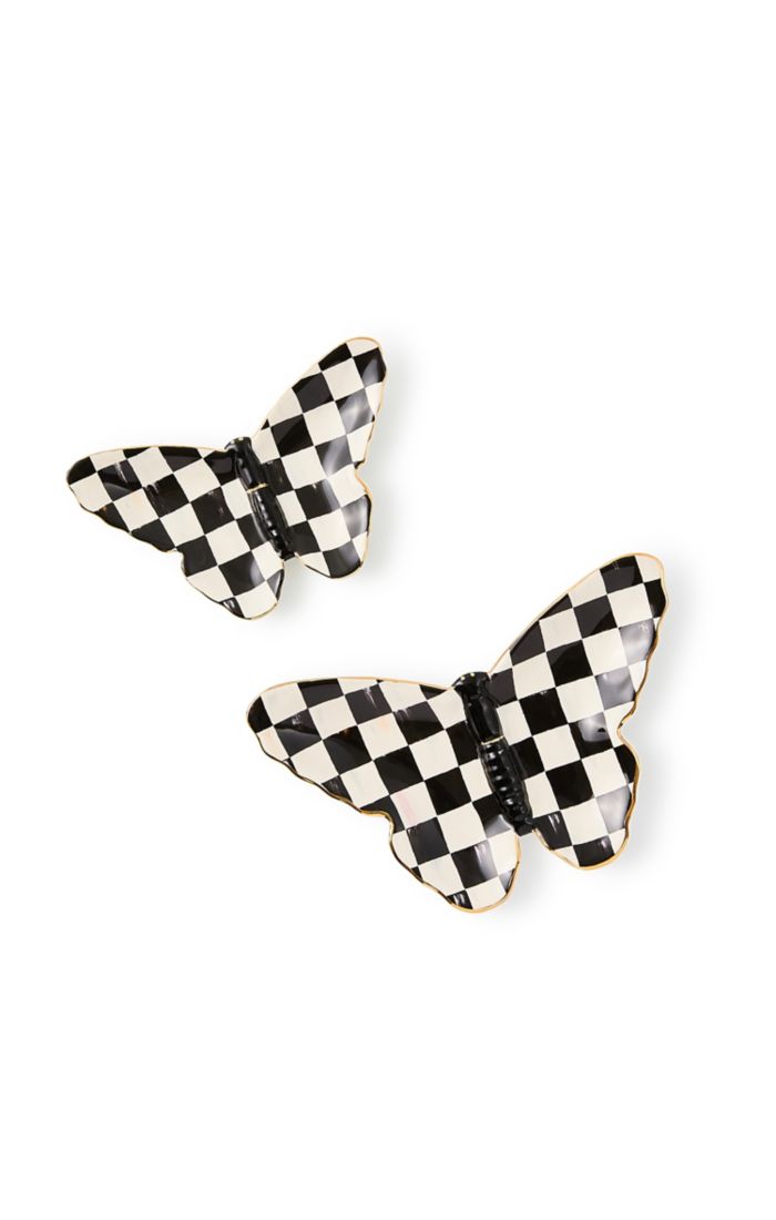 Mackenzie Childs Courtly Butterfly Trinket Dish (Two Size Options)