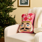 Mackenzie Childs Nutcracker Shaped Throw Pillow
