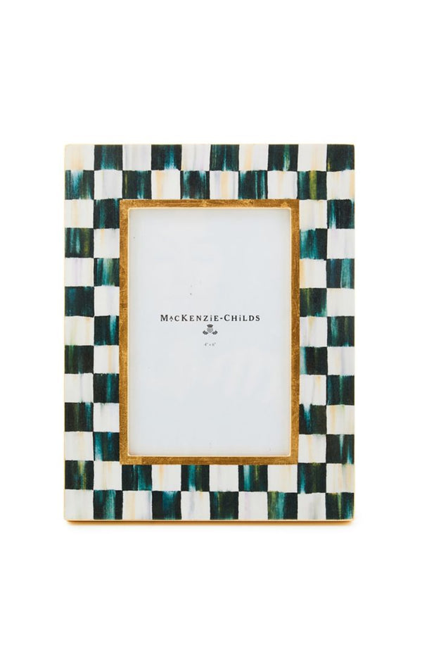 Mackenzie Childs 4x6 Lacquer Frame in Courtly Check